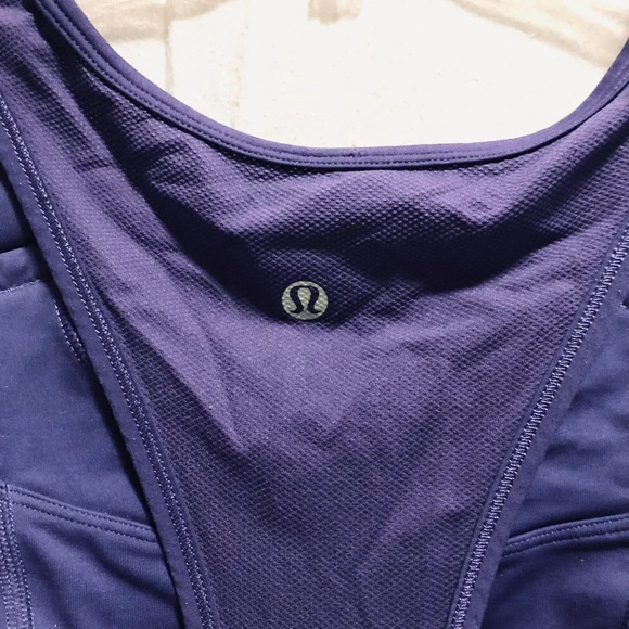 Lululemon Sport Purple Tank Top Size 4 Built In Bra - Picture 8 of 16